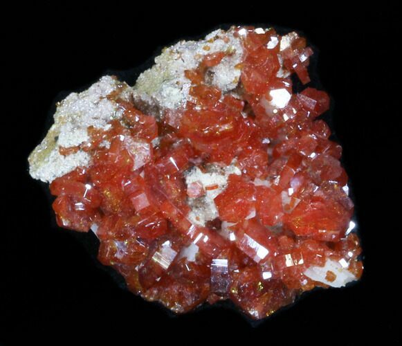 Red Vanadinite Crystal Cluster - Morocco #36982